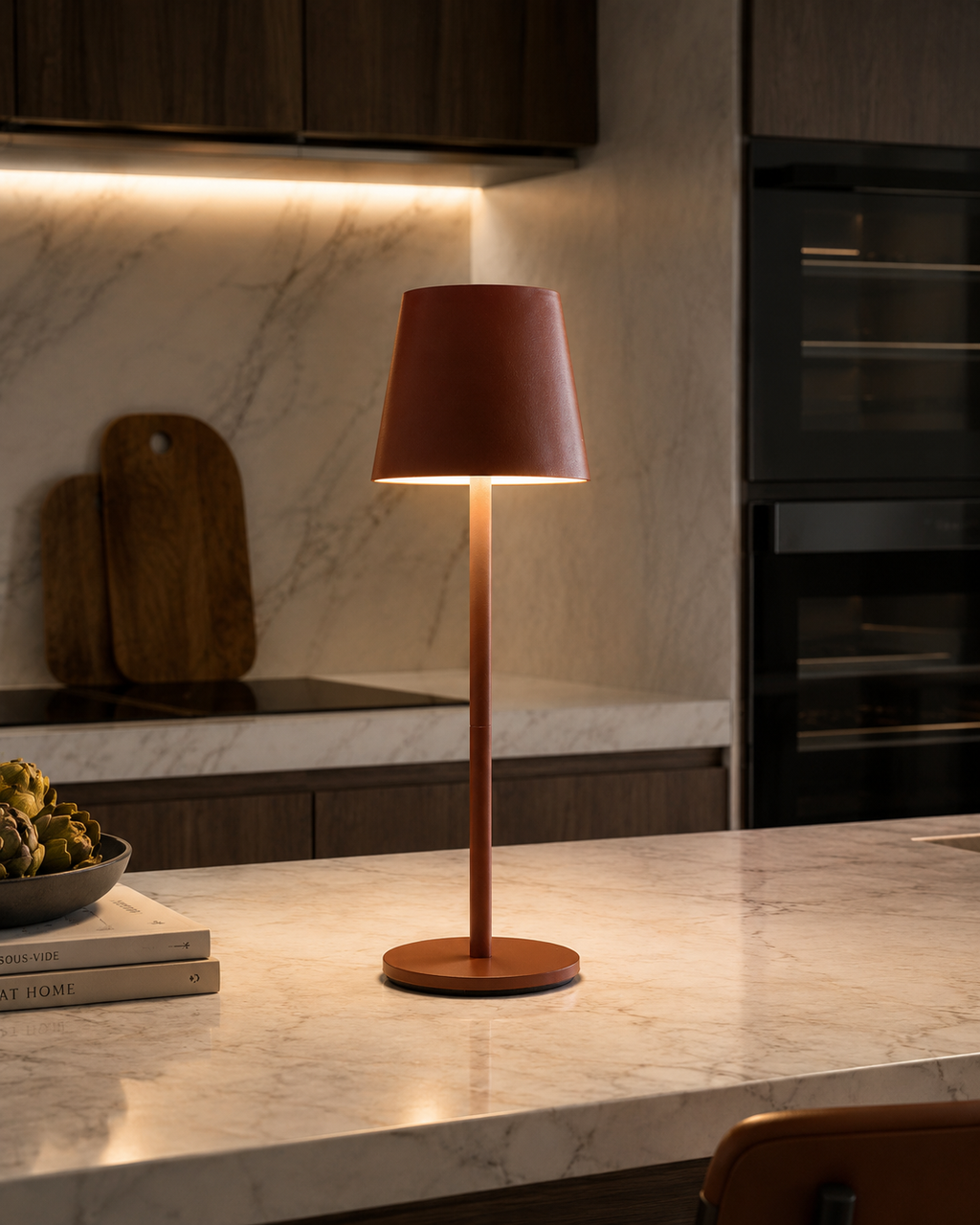 Columbus S, lampada da tavolo LED ricaricabile