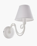 Agata, applique 1 luce Ø18, bianco