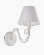 Agata, applique 1 luce Ø18, bianco