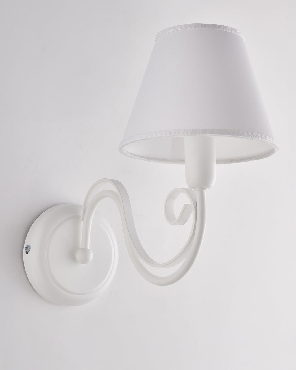 Agata, applique 1 luce Ø18, bianco