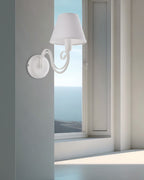 Agata, applique 1 luce Ø18, bianco