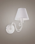 Agata, applique 1 luce Ø18, bianco