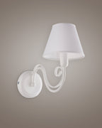 Agata, applique 1 luce Ø18, bianco