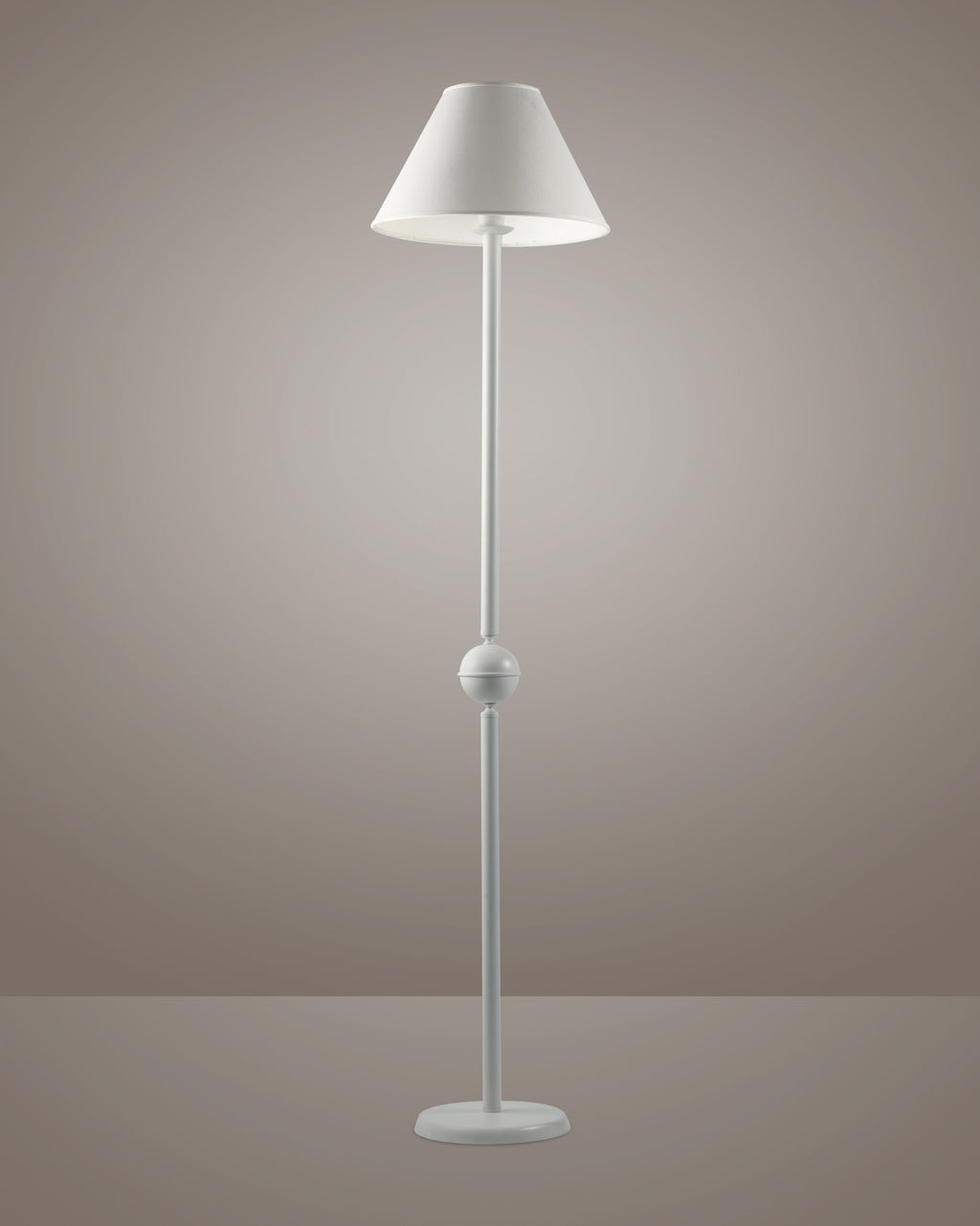 Agata, piantana 1 luce Ø40, bianco