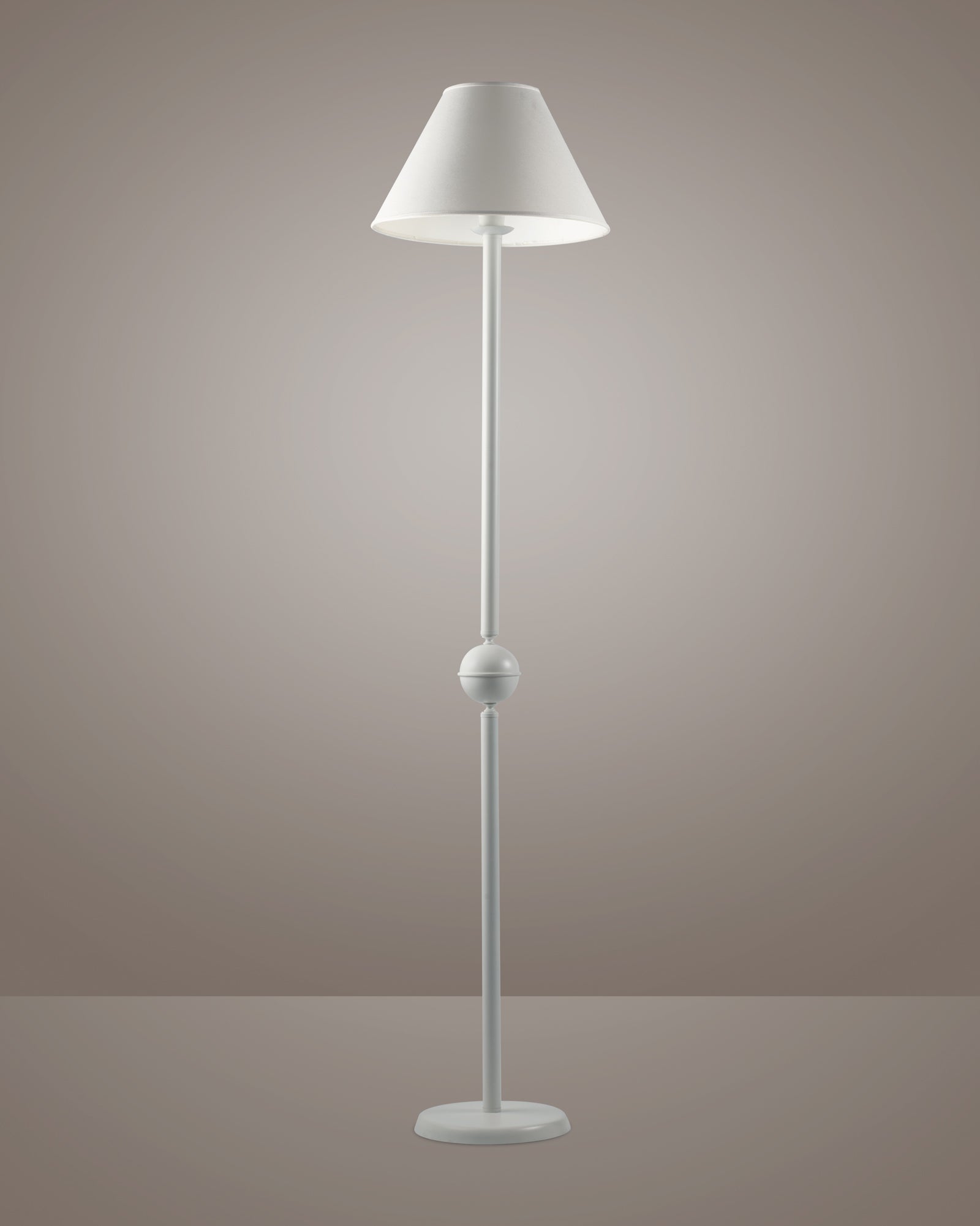 Agata, piantana 1 luce Ø40, bianco