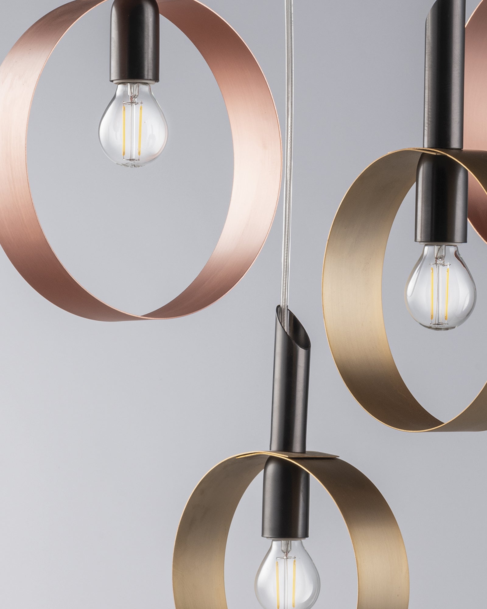 Bolla, sospensione 4 luci Ø50, multicolor
