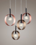 Bolla, sospensione 4 luci Ø50, multicolor