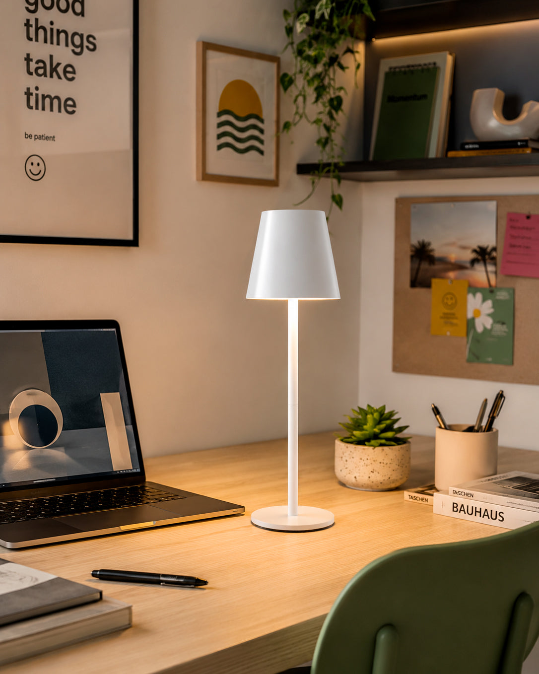 Columbus S, lampada da tavolo LED ricaricabile
