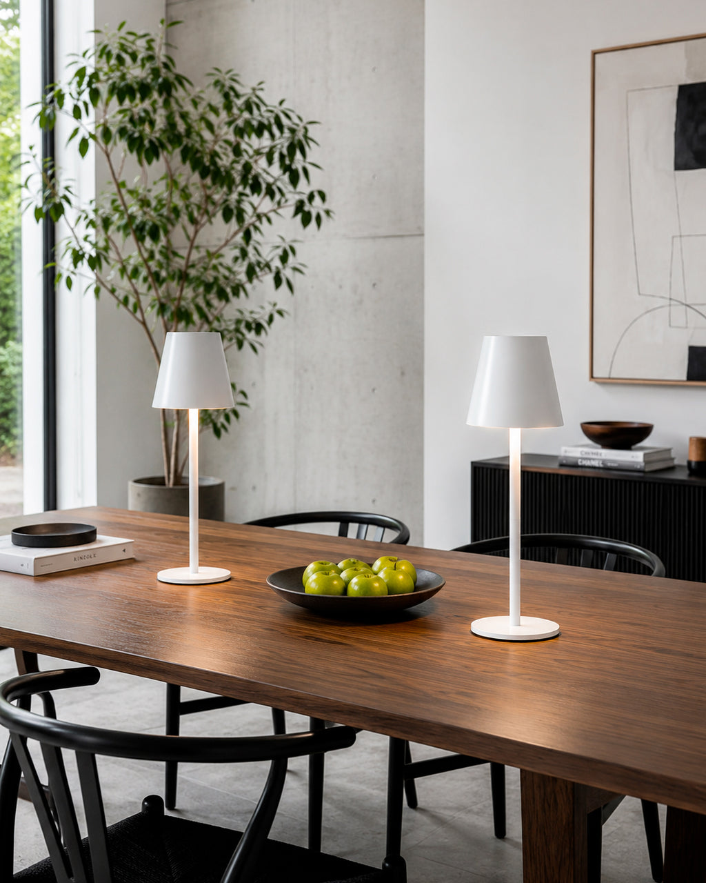 Columbus S, lampada da tavolo LED ricaricabile