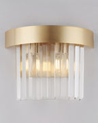 Diamond, applique 2 luci Ø28, oro satinato