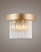 Diamond, applique 2 luci Ø28, oro satinato