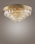 Diamond, plafoniera 8 luci Ø50, oro satinato