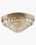Diamond, plafoniera 8 luci Ø50, oro satinato