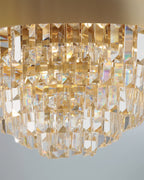 Diamond, plafoniera 8 luci Ø50, oro satinato