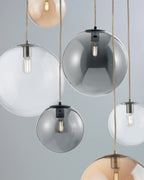 Gaia, sospensione 6 luci Ø50, multicolor