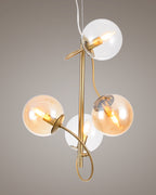 Globe, sospensione 4 luci