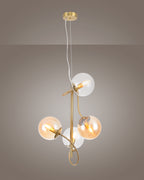 Globe, sospensione 4 luci
