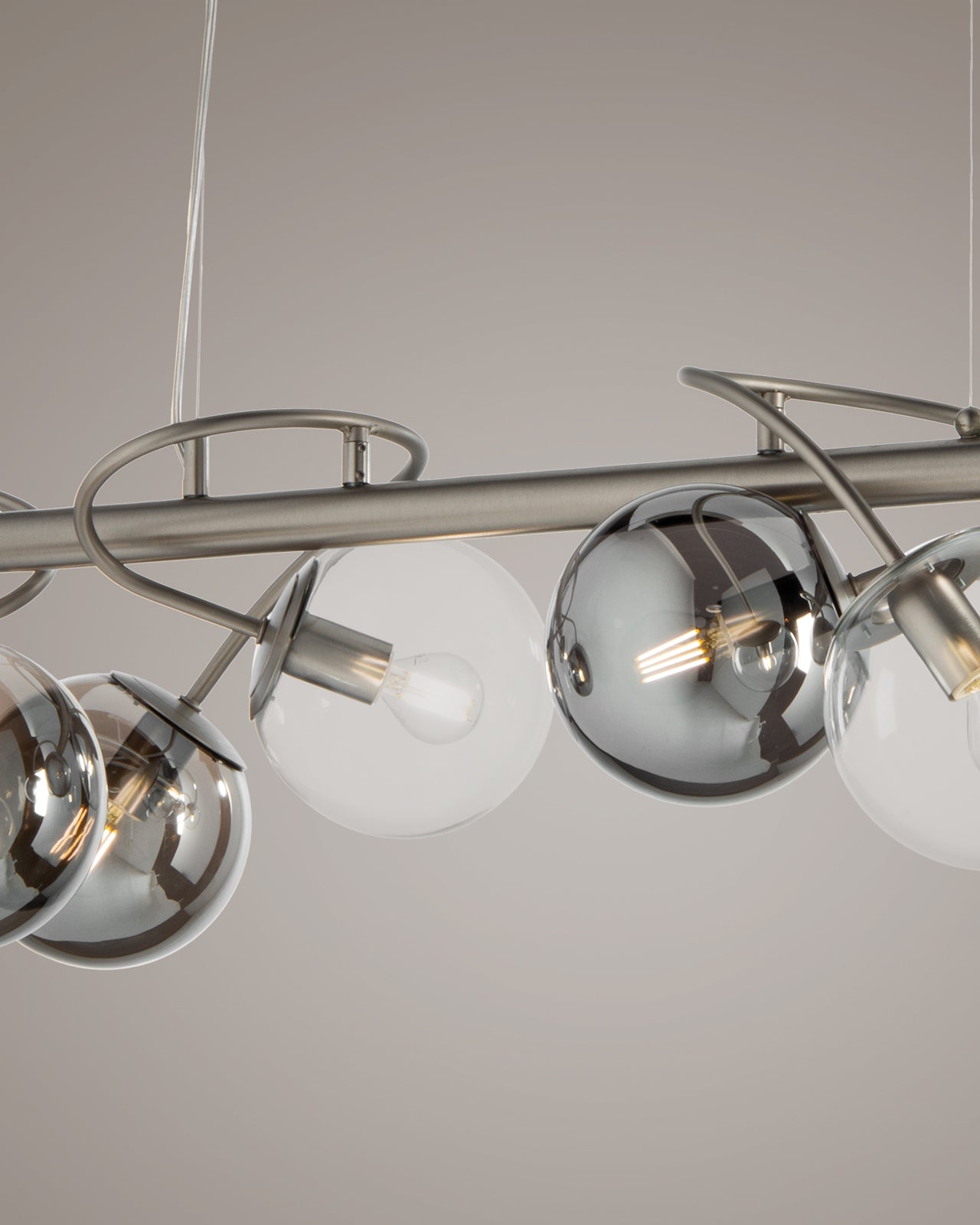 Globe, sospensione 8 luci