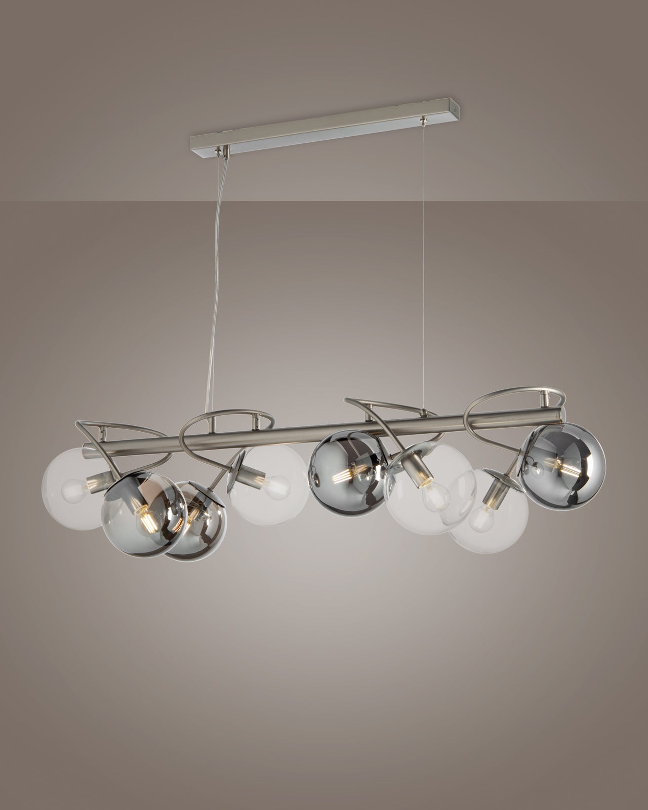 Globe, sospensione 8 luci