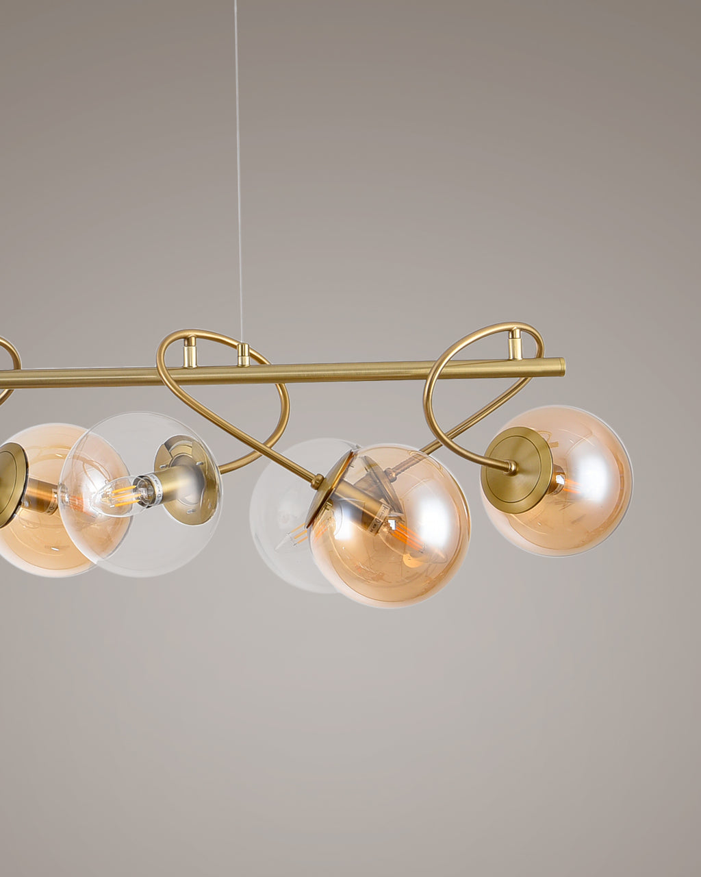 Globe, sospensione 8 luci