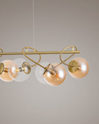 Globe, sospensione 8 luci