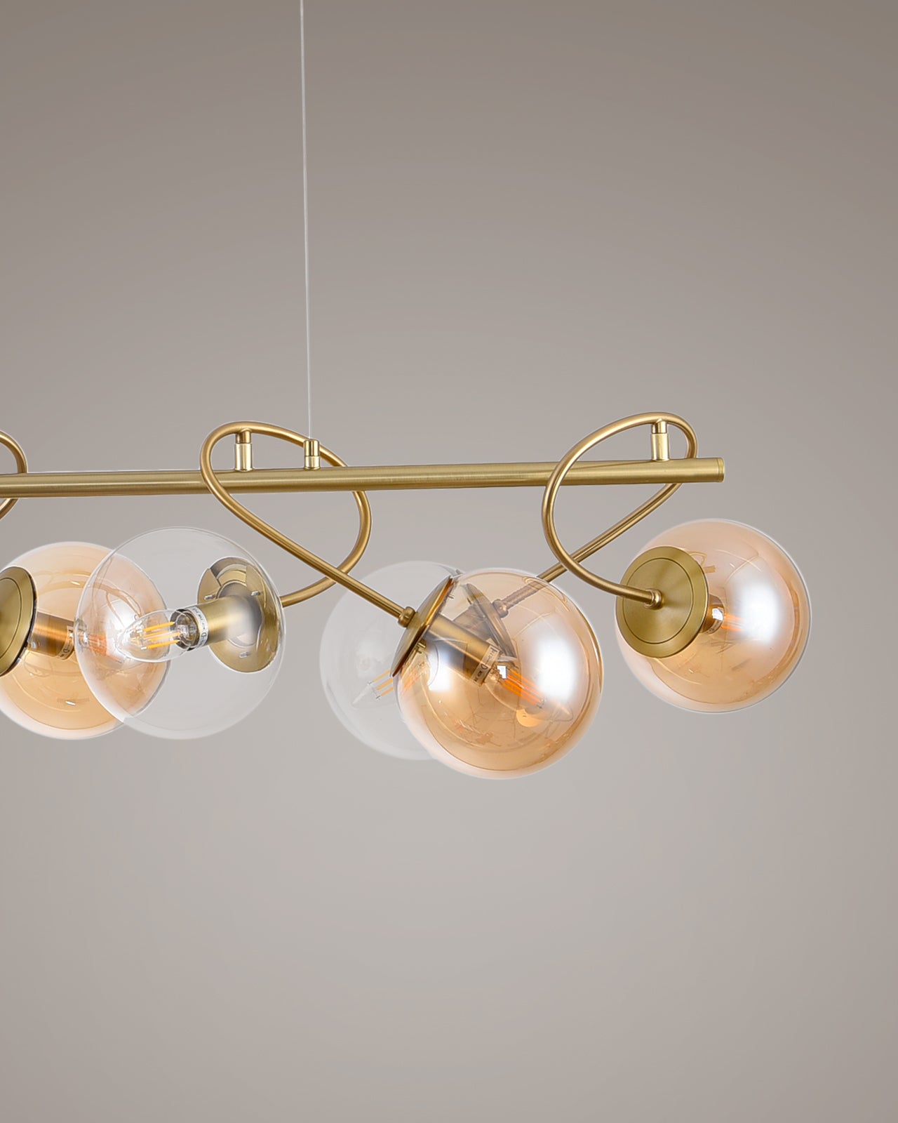 Globe, sospensione 8 luci