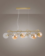 Globe, sospensione 8 luci
