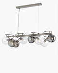 Globe, sospensione 8 luci, cromo