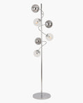 Globe, piantana 6 luci, cromo