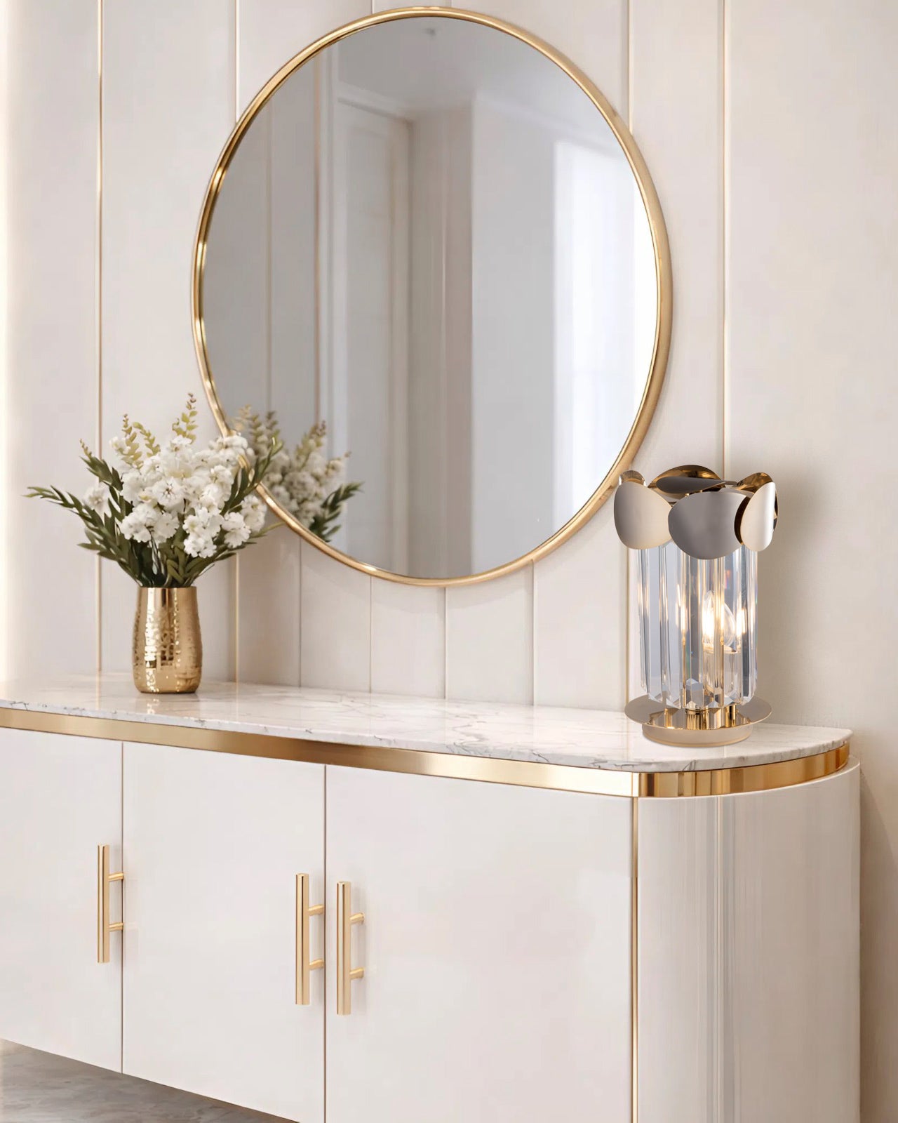 Incanto, lampada da tavolo Ø20, oro