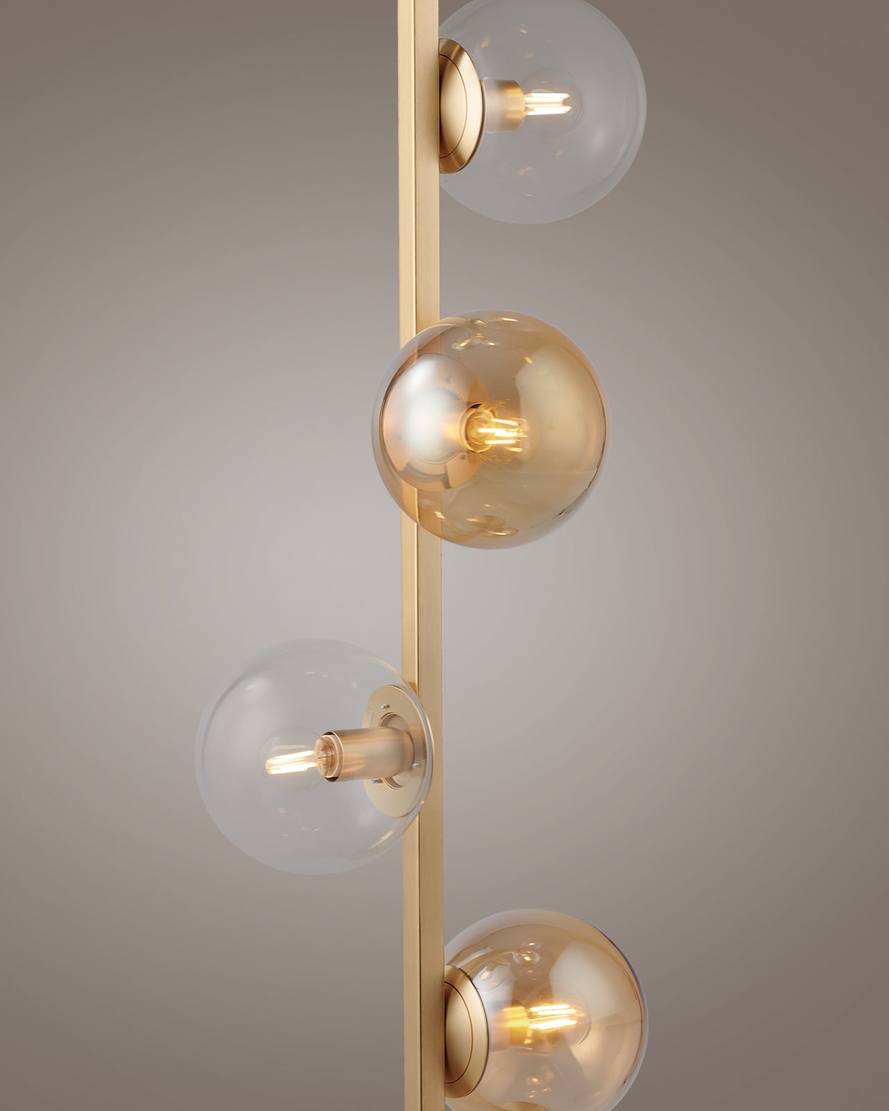 Looper Lampada da terra 6 luci Oro