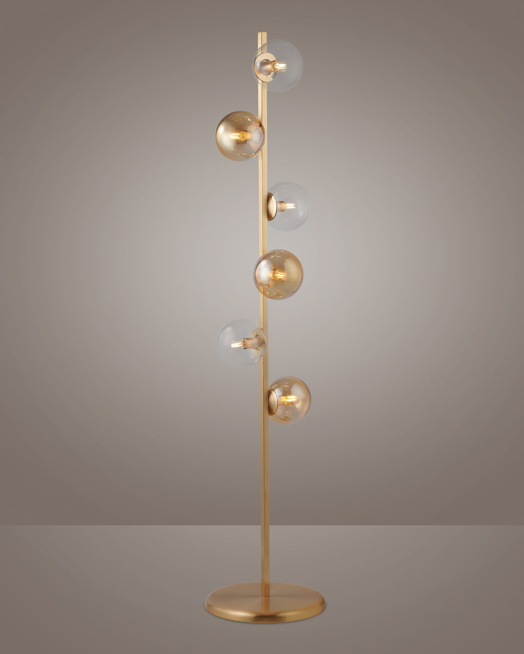 Looper Lampada da terra 6 luci Oro