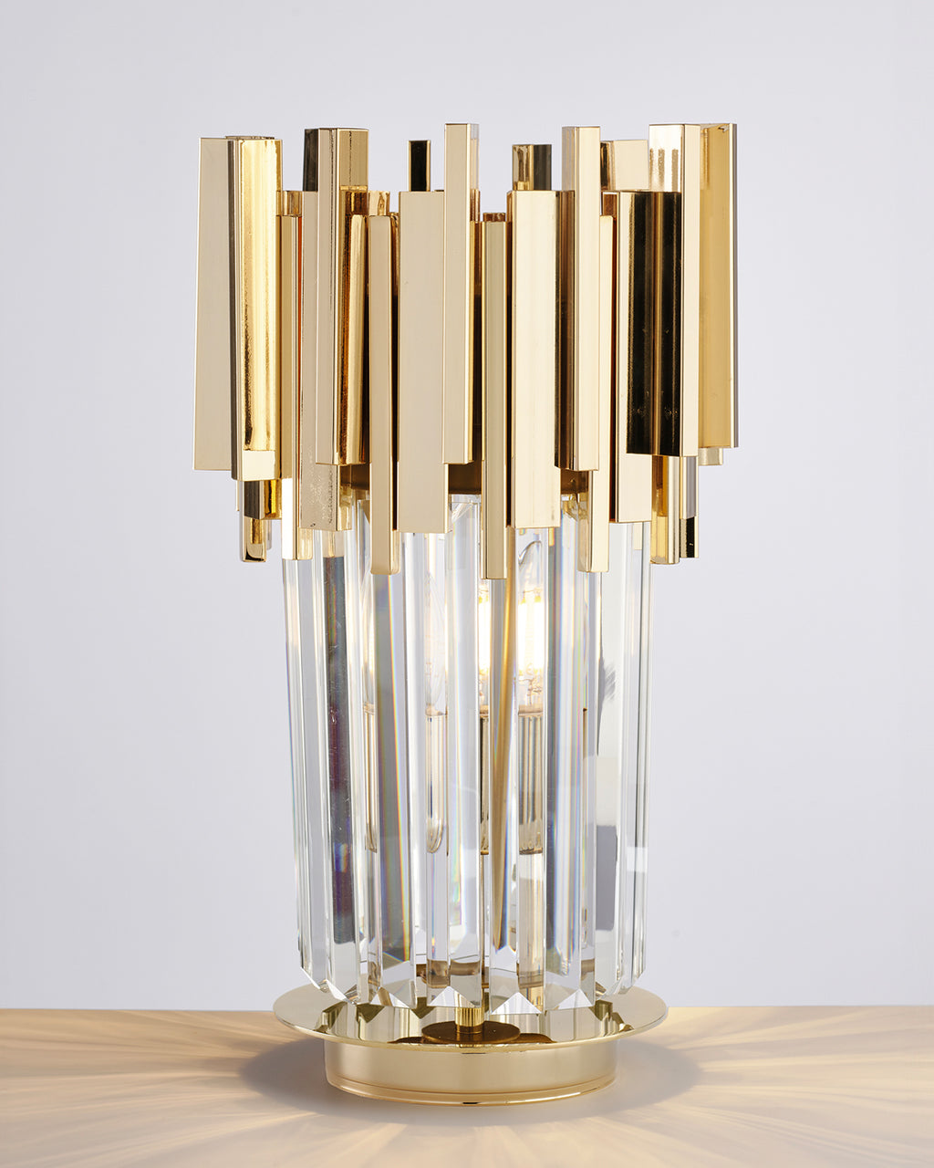 Lucy, lampada da tavolo Ø25, oro