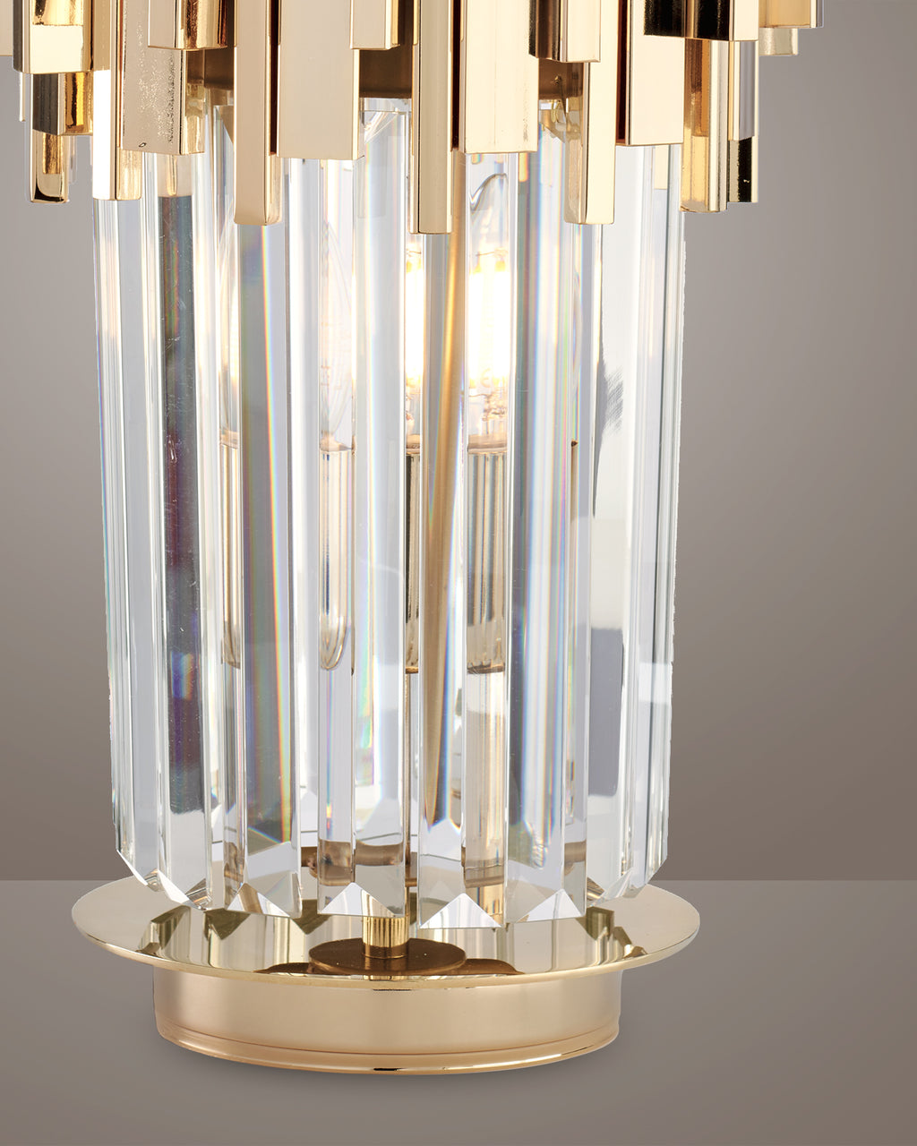 Lucy, lampada da tavolo Ø25, oro