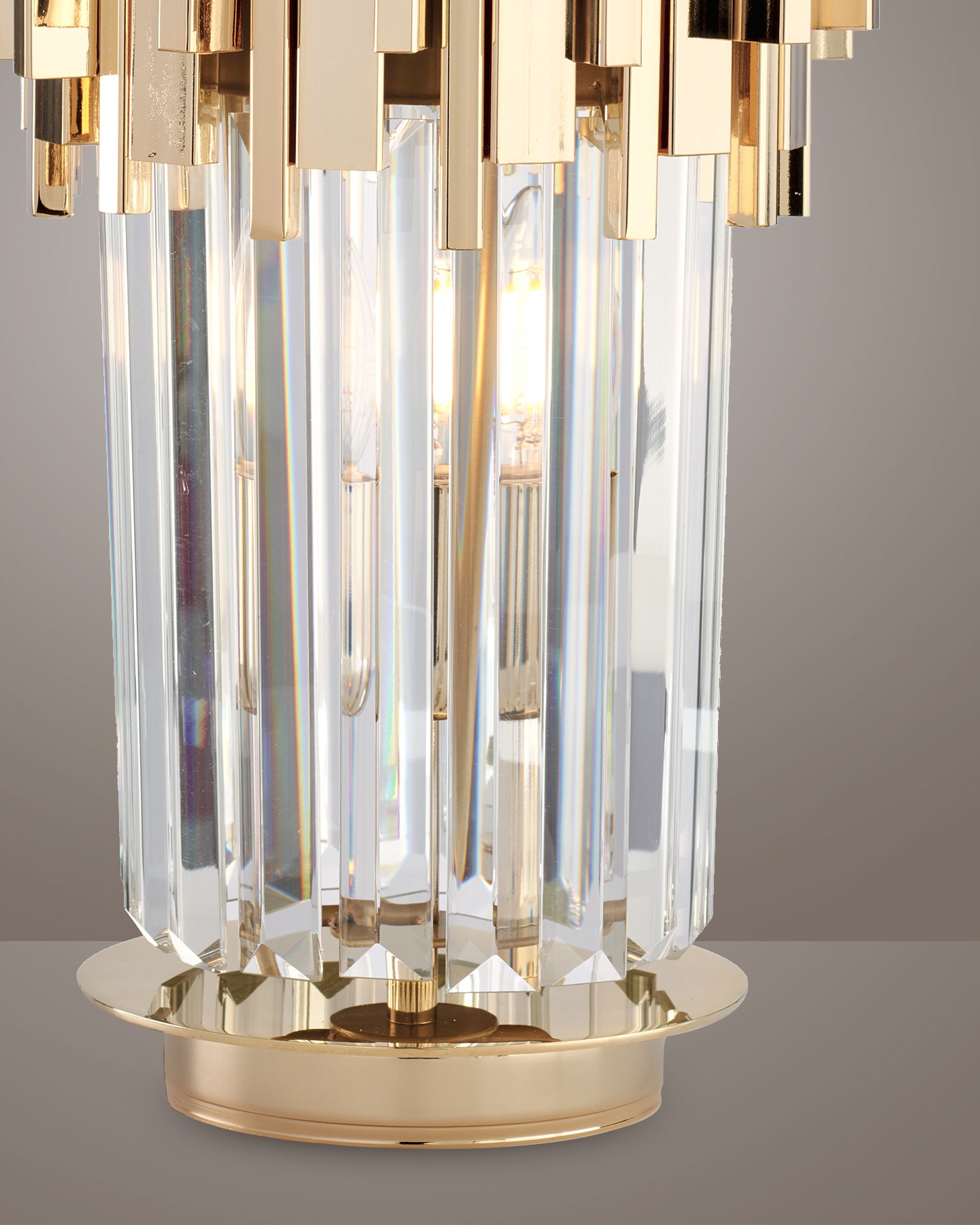 Lucy, lampada da tavolo Ø25, oro