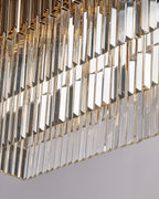 Lucy, sospensione 6 luci 85x35, oro