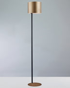 Metropolis, piantana con paralume Ø30, oro