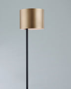 Metropolis, piantana con paralume Ø30, oro